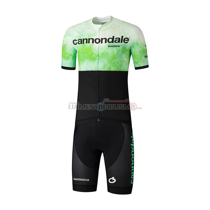 Abbigliamento Ciclismo Cannondale Manica Corta 2021 Nero Verde